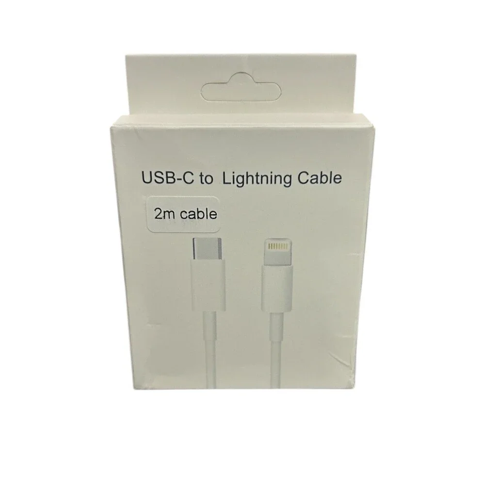 2m Charging Cable (6.6ft) Fast Charger Cord Data Sync for iPhone iPad